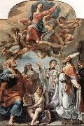 Ubaldo Gandolfi Madonna in Glory and Saints oil painting on canvas